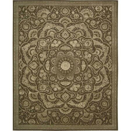 NOURISON Regal Area Rug Collection Chocolate 7 Ft 9 In. X 9 Ft 9 In. Rectangle 99446052469